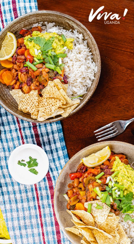 Day 3b Lunch bean chili with rice guac RECIPE2
