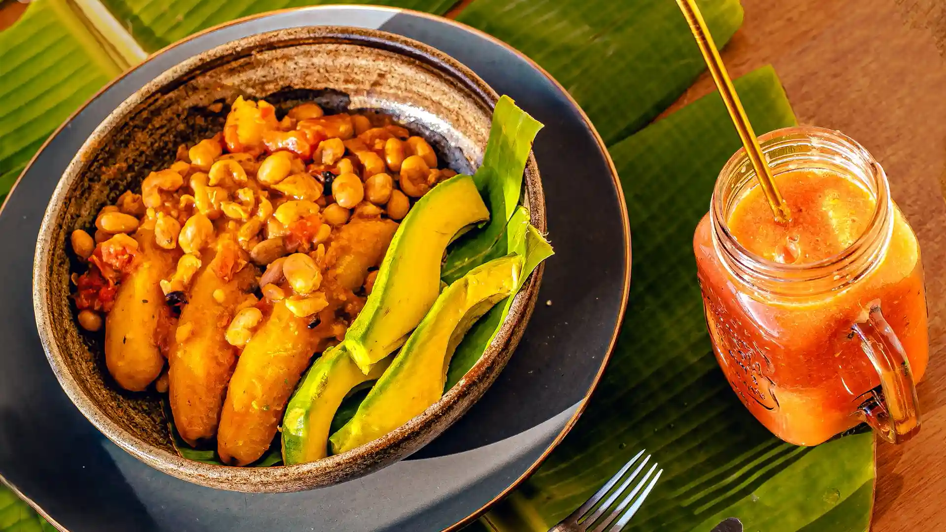 Day 5: Lunch – Katoogo with Beans (Matoke and Beans Stew)